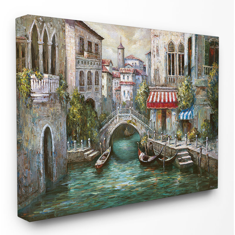 Venice paradise canal, reproduction d’art sur toile, H 24 po x l 30 po x P 1,5 po