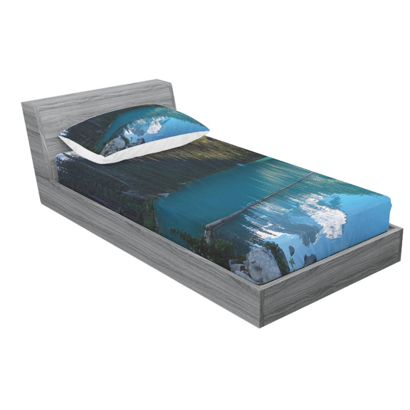 Microfiber Sheet Set, Twin Sheet Set with Fitted Sheet