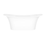 Toulouse 71-1/8" x 31-1/2" Freestanding Soaking Bathtub in Volcanic Limestone with No Overflow Hole
