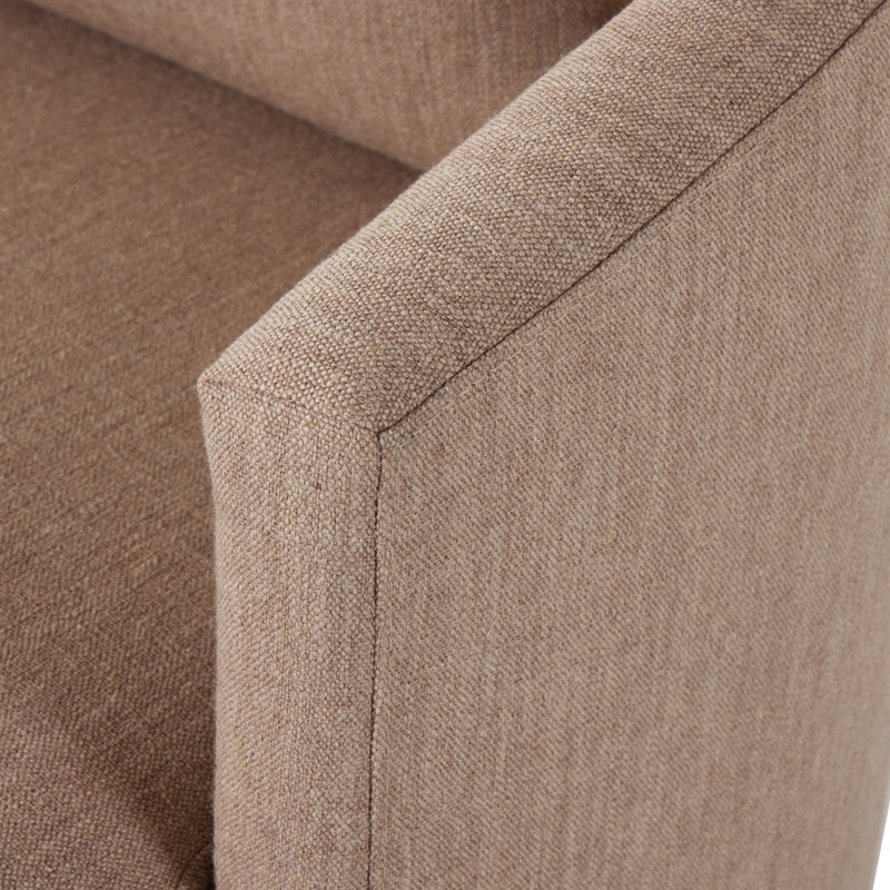 Farrah Chaise Lounge, Alcala Fawn 70% Polyester/20% Viscose/10% Flax