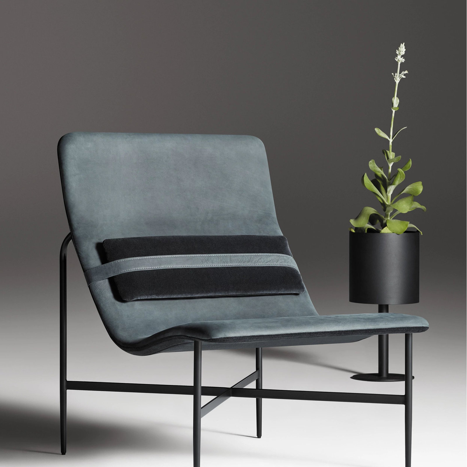 Plot Pot Planter, Oblivion, 20" H x 12" W x 12" D