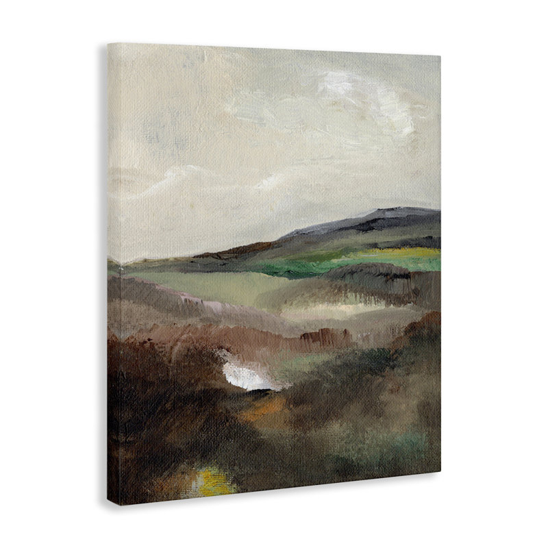  Art mural sur toile «Misty Hills Land» par Nikita Jariwala, H 40 po x l 30 po