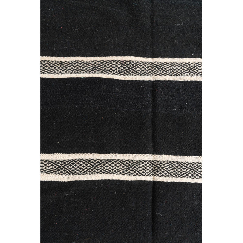 Tapis noir et blanc Julian