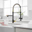 Robinet de cuisine rétractable à poignée simple avec accessoires-86621162