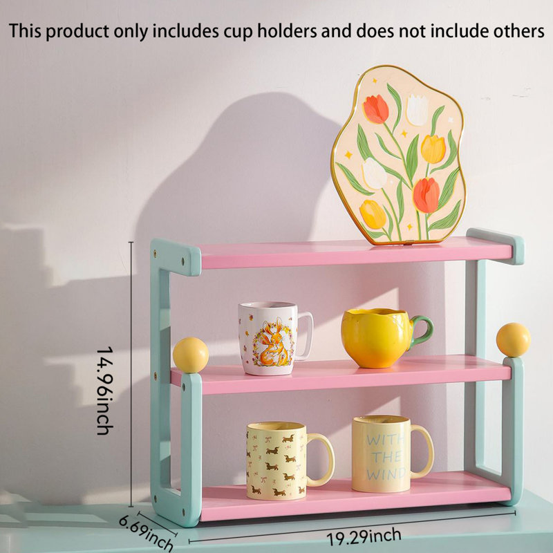 Dopamine Color Creative Storage Cup Frame Skin Feeling Perfume Cup Display Shelf Desktop Finishing Art