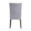 Ensemble de 2 chaises d'appoint rembourrées en lin seulement, sans les tables