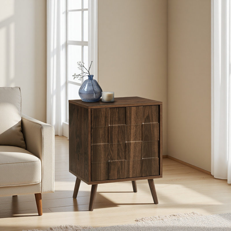 Accent Table, End, Side Table, Small, Storage, Lamp