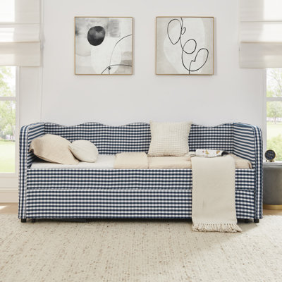 Upholstered with Storage Trundle Bed