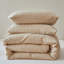 Literie 100 % coton à motif pied-de-poule et tissage gaufré-135650986-135650988