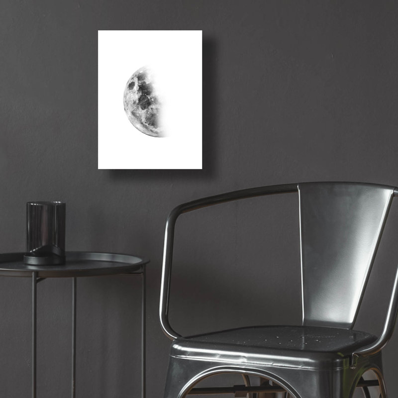  «Moon Waning No. 2» par Brandon Wong, art mural en verre acrylique, 12 po x 16 po