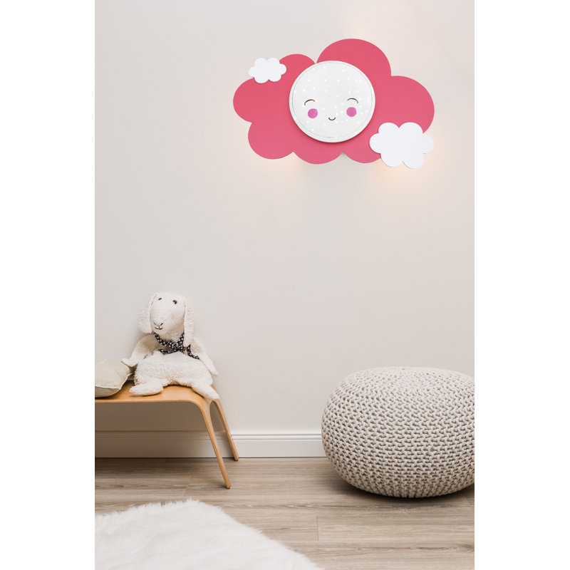 Dudek LED Flush Mount, Pink