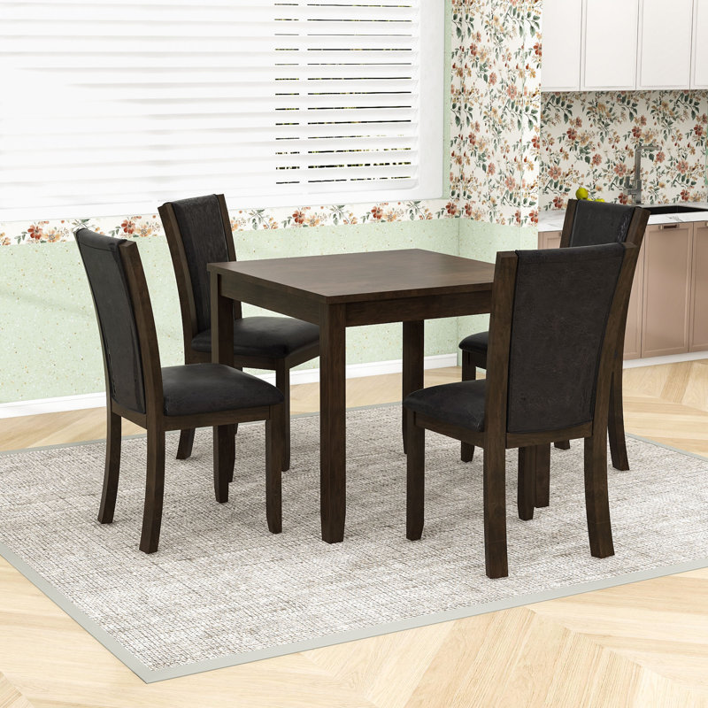 5-Piece Dining Table Set with Chairs