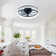 Indoor Flush Mount Ceiling Fan With LED Light And Remote Control