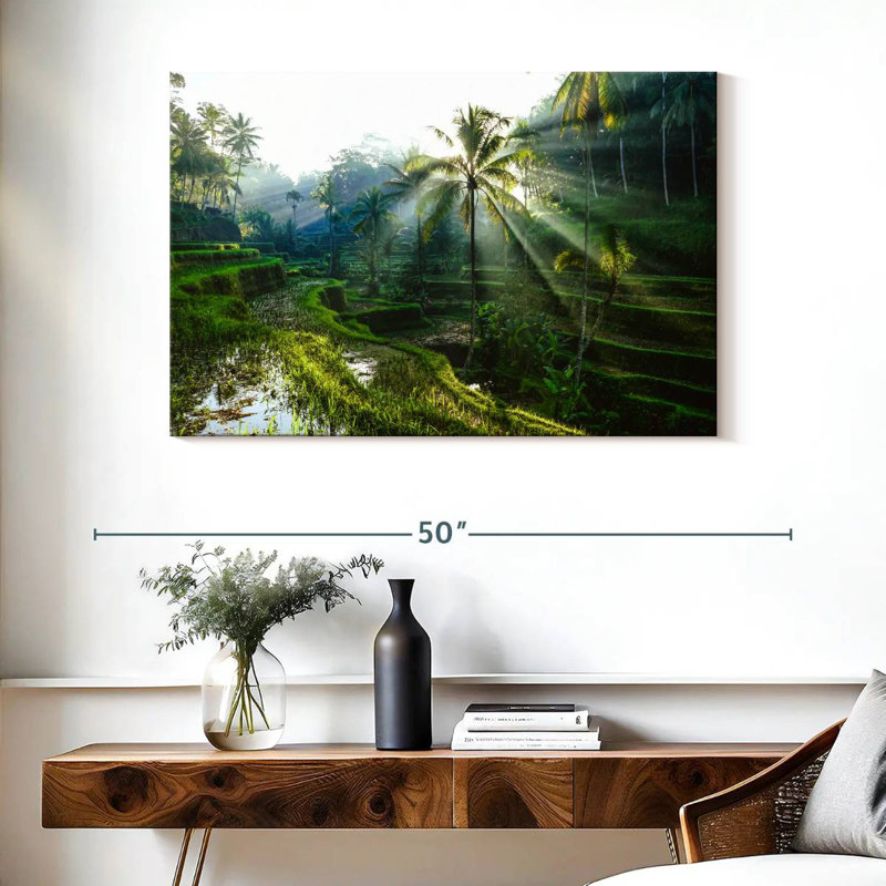 Rizières en terrasses Alvord Bali, H 26 po x l 39 po