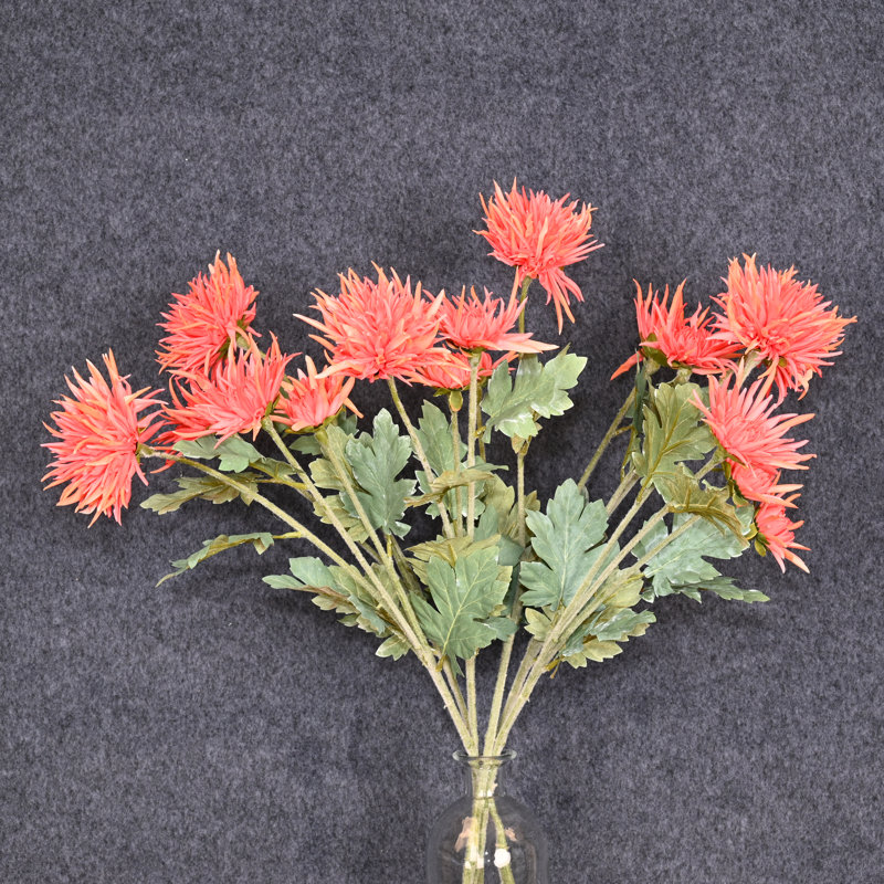 Arrangement floral de marguerite artificielle de 28 po pour remplissage de vase, Orange