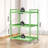 3-tier Utility Cart With Wheels Outdoor Rolling Metal Storage Organizer-100005650