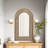 Arched Mirror with Wooden Frame-2043161921