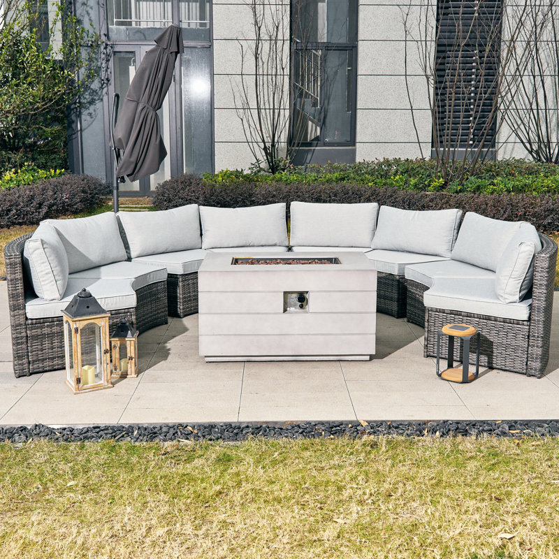 Payten 8 Person Sectional Seating Group With Cushions