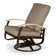Askar Swivel Powder Coated Aluminum Outdoor Lounge Chair