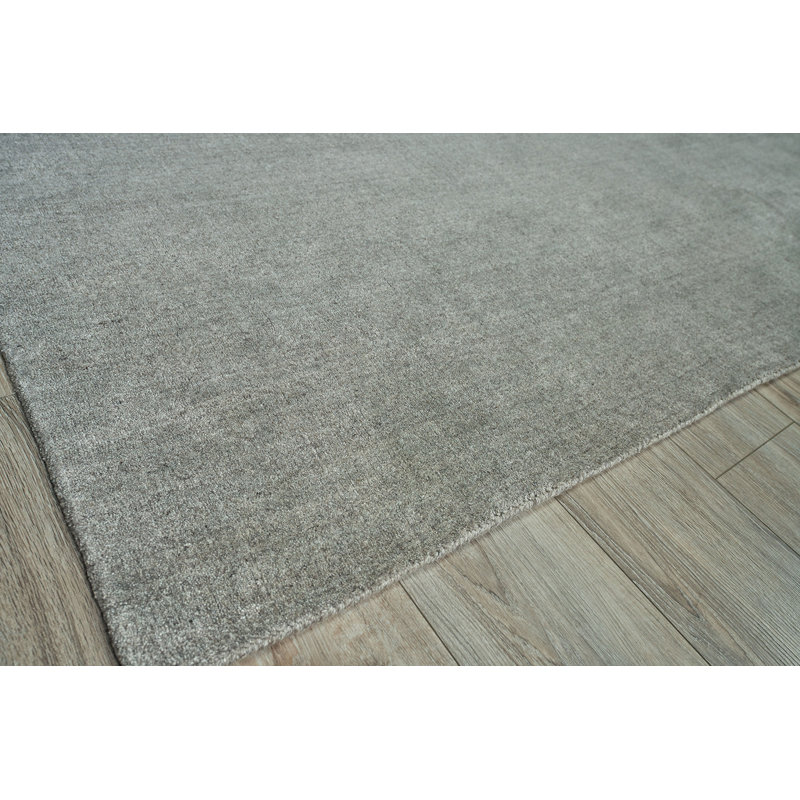 Sanctuary Handmade Synthetic/Wool Gray/Light Brown Area Rug, Rectangle 10' x 14'