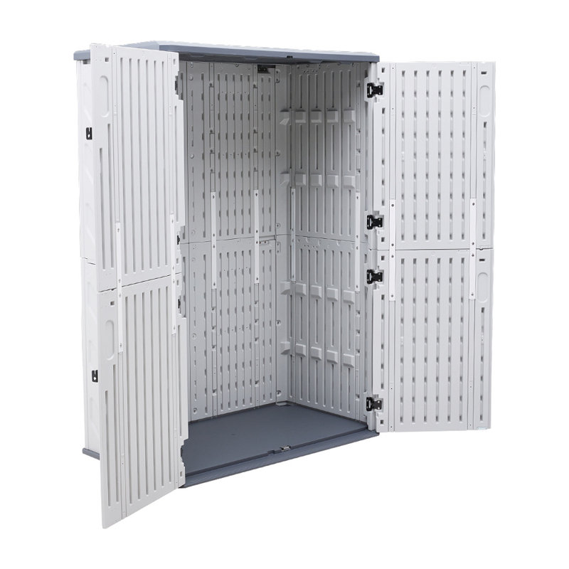 Carlana Outdoor Plastic Resin Large Storage Shed