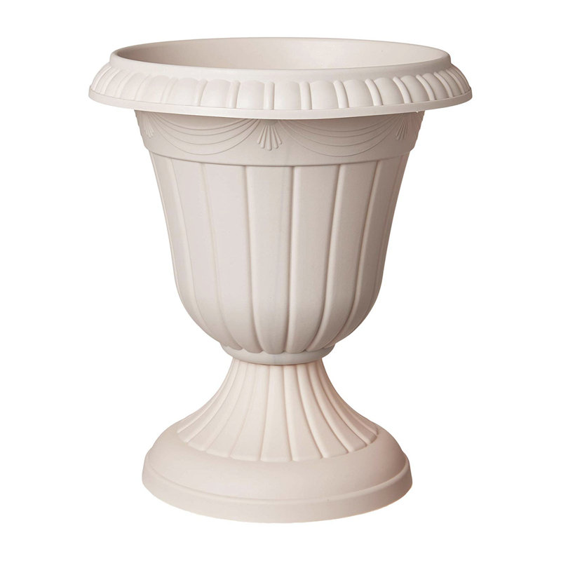 Anouk Urn Planter, 12" H x 10" W x 10" D, Taupe