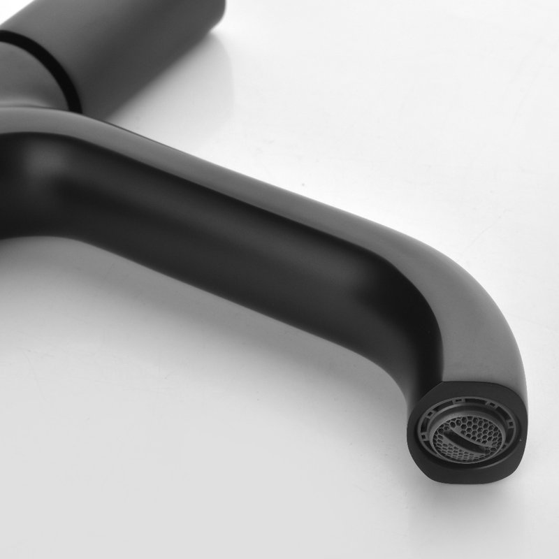 Single-Hole and Mounting / Installation Required -handle Bathroom Faucet, Black