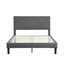 Structure de lit plateforme tapissier, support en lattes de bois, assemblage facile, unité centrale-1253299769