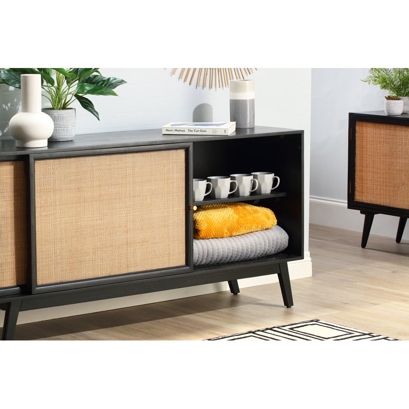 Watheroo 150Cm Wide Sideboard, Black