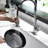 Commercial Single Hole Kitchen Sink Faucet With Pull Down , Finish, Modern Classic Design, No Leakage, Stable Water Color, Lever, Lead - Brass, Ceramic Cartridge, 360 Degree Swivel, Easy Installation