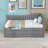 Upholstered Daybed with Trundle and Drawers-2024590967-2024590964