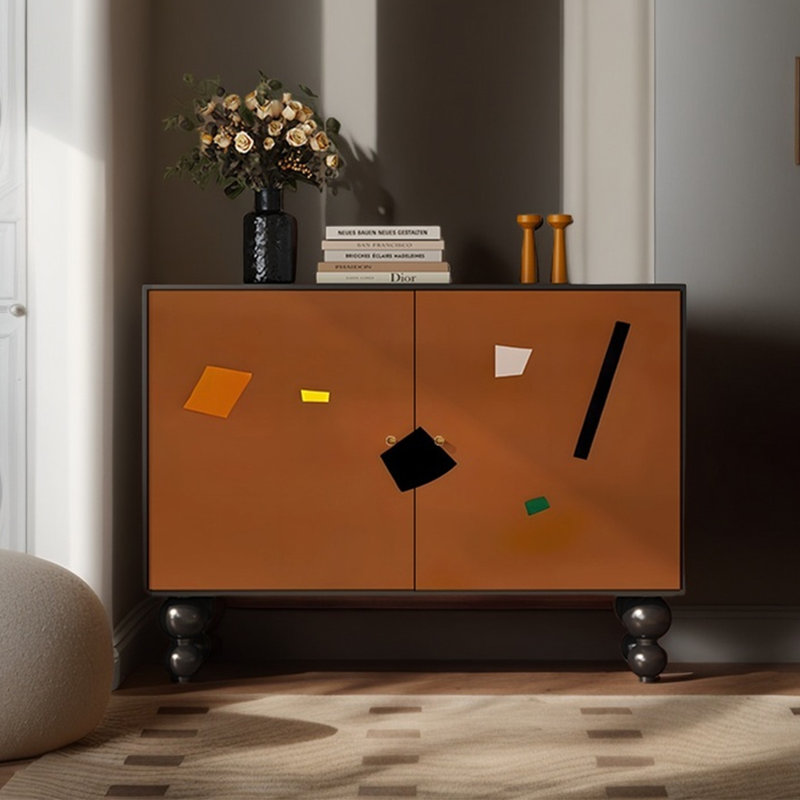 Multi-functional simple double door accent cabinet