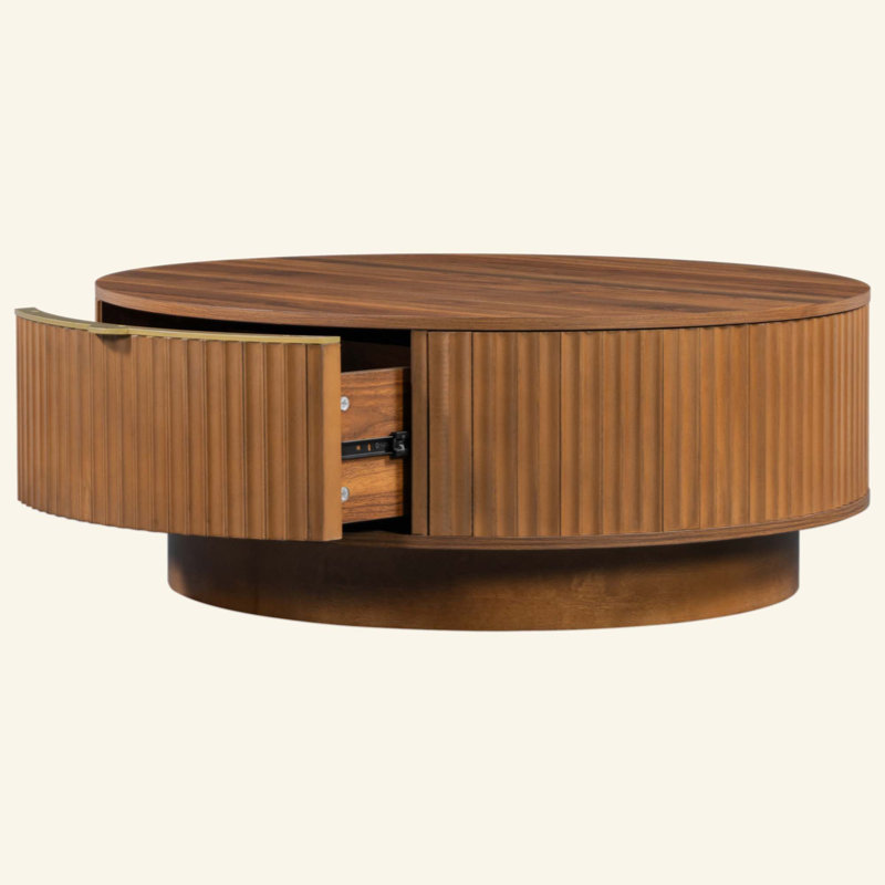 Table basse Farmhouse, Brun