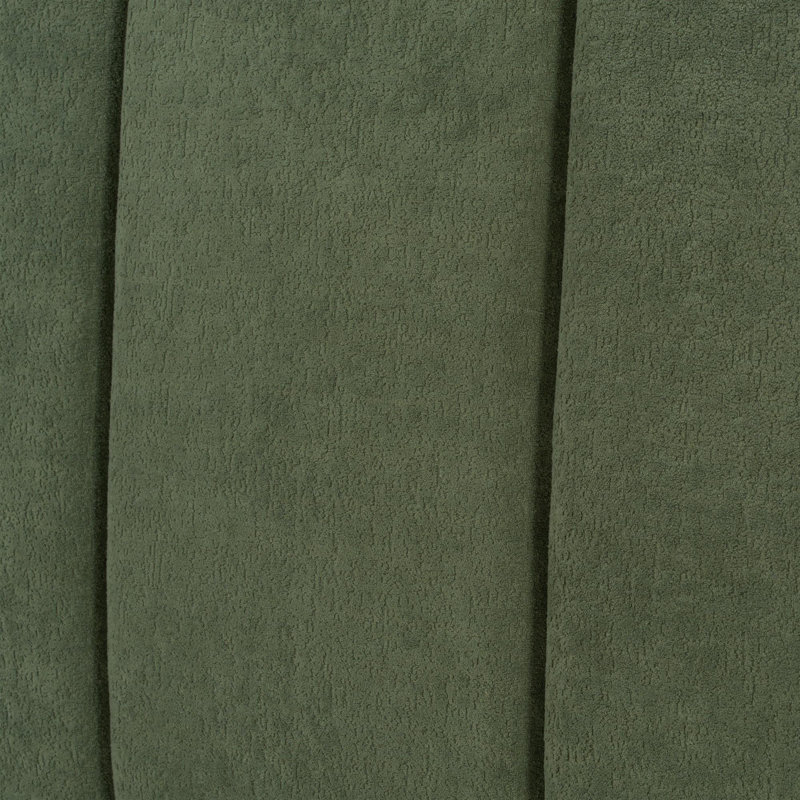 Premium Queen Size Bed Frame with Headboard, Green/Natural