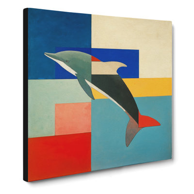 Dolphin Suprematism No.1 - No Frame Print