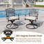 Ensemble de 2 fauteuils d'extérieur en fonte d'aluminium pour patio-2040877796
