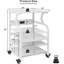 23.6 x 19.7 x 29.5 inches Large Printer Stand Printer Desk with Adjustable Storage Shelf on Wheels-105896617