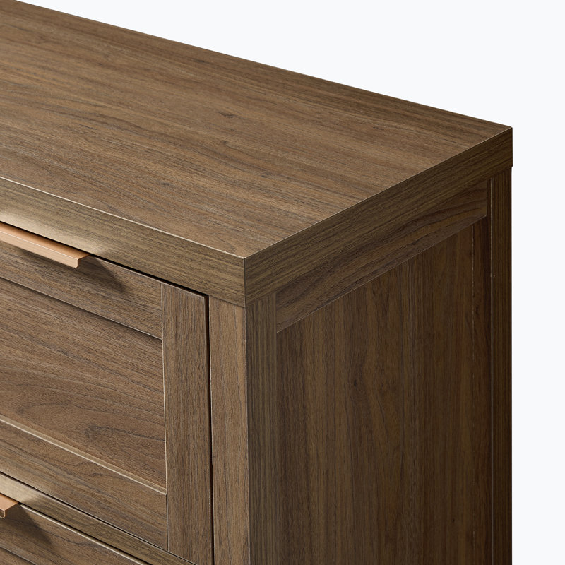 120cm W 7 - Drawer Chest of Drawers, Special Walnut