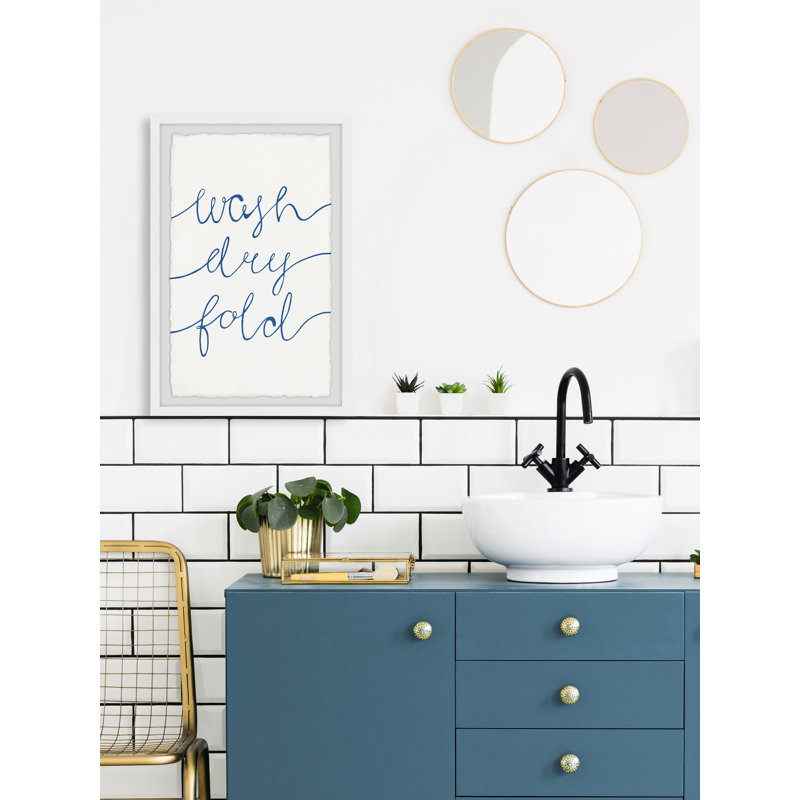 Laundry Services - Single Picture Frame Painting, 45cm H x 38cm W x 3.81cm D