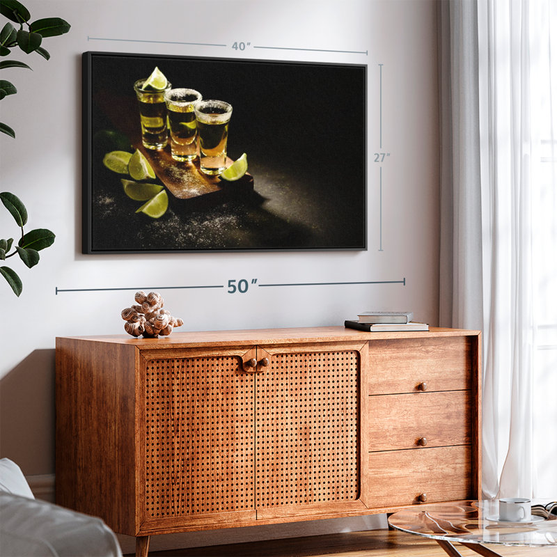 Téquila Shots, reproduction sur toile, H 27 po x l 40 po