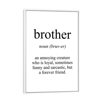 «Brother Sens», reproduction d'art textuel