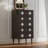 Modern Simple Black Solid Wood Accent Chest