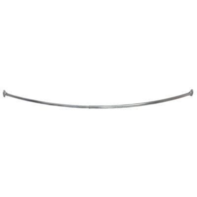 Tringle courbée de rideau de douche ajustable 63 po Design House