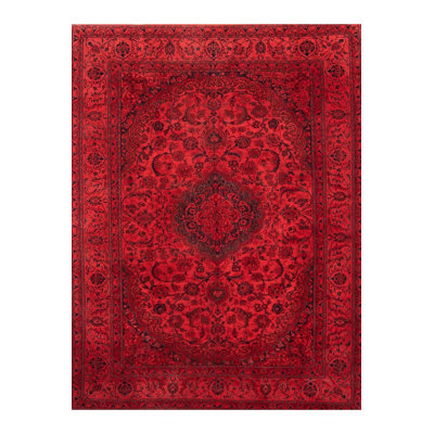 Tapis rouge lavable à la machine