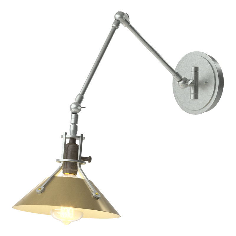Henry Sconce -209320_5, Vintage Platinum, Modern Brass