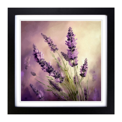 Lavender Flower Digital Art - Framed Print
