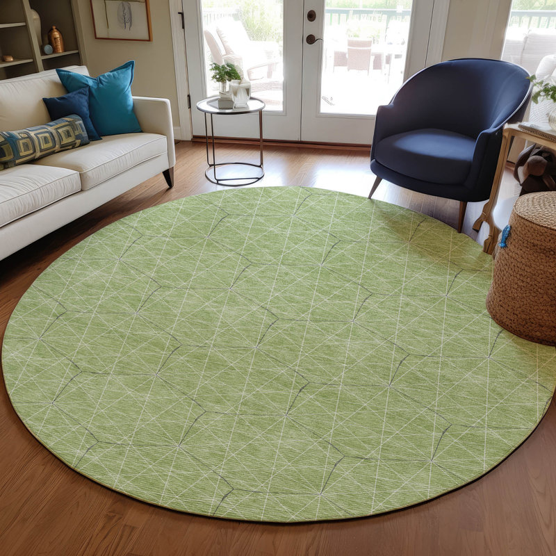 Tapis vert intérieur / extérieur Alina , 8 pi x 8 pi