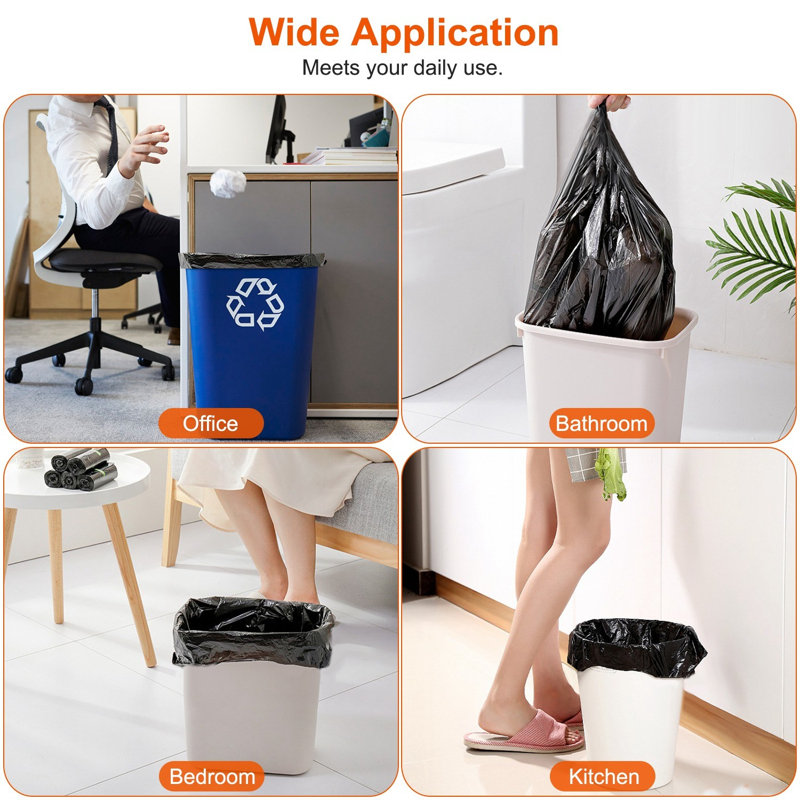 Trash Bags - 4 Count, 6.18 Gallons