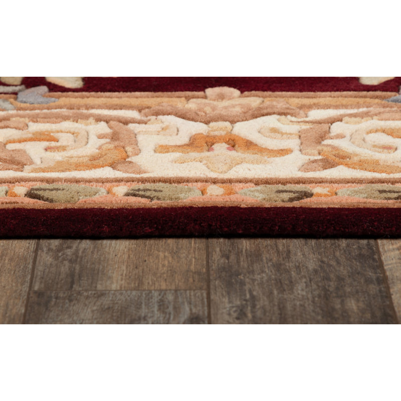 Agalia Wool Floral Indoor Rug, Runner 2'3" x 8'