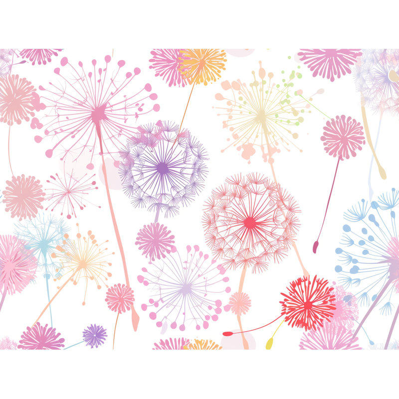Rideaux de fenêtre Dandelions, L 56 po x L 80 po